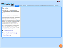 Tablet Screenshot of elektro-hauffe.de
